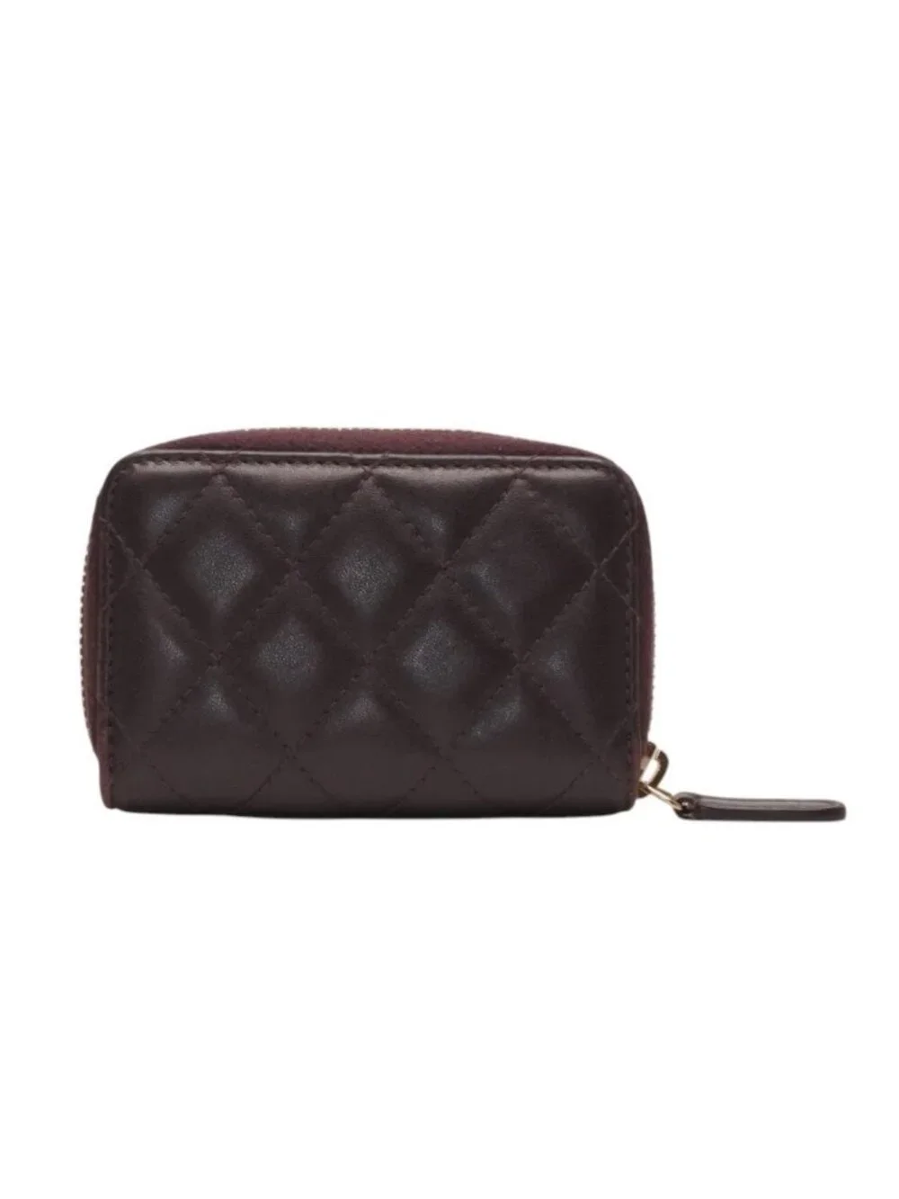 Chanel Classic Zip Coin Purse CC Logo Lambskin Purple
